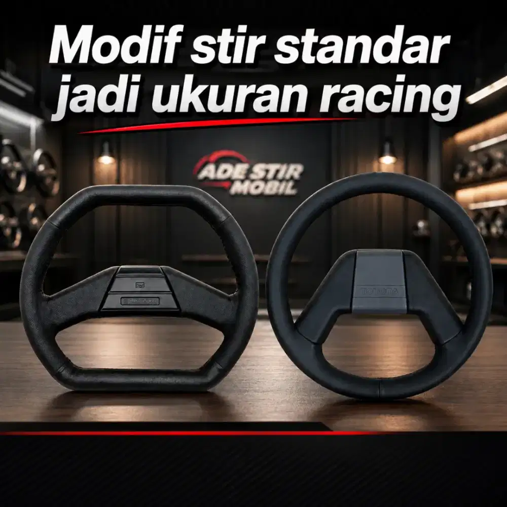Jasa modif retrim stir standar jadi ukuran racing