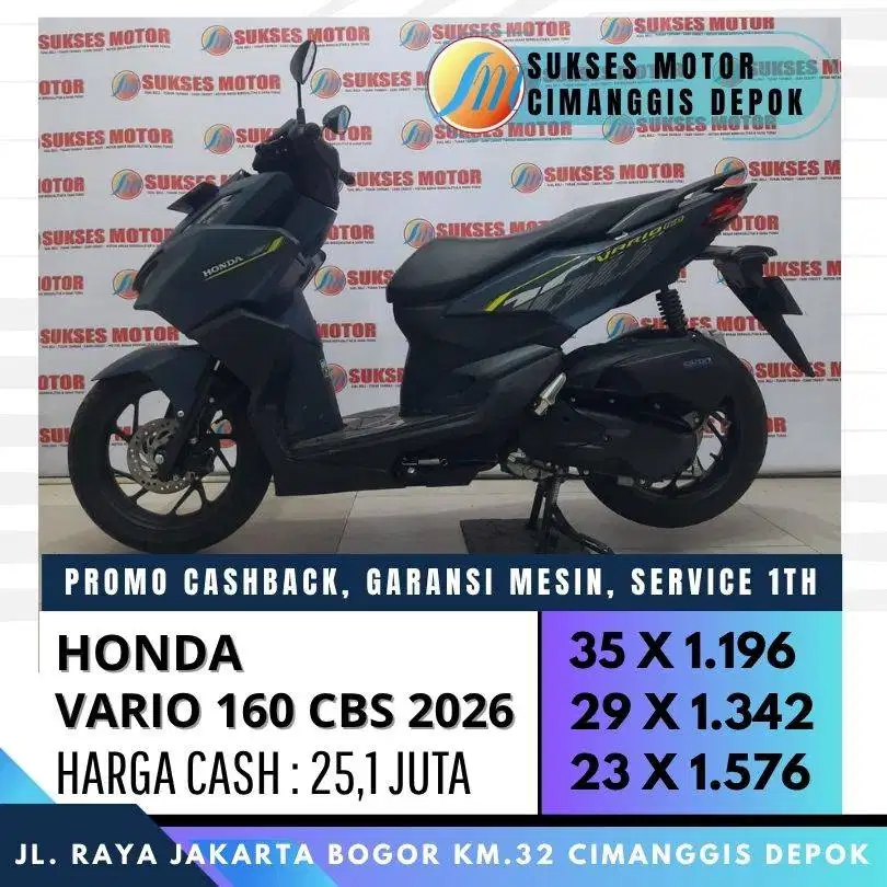 HONDA NEW VARIO 160 CBS 2026 MULUS UNIT ISTIMEWA CASH KREDIT TT BISA