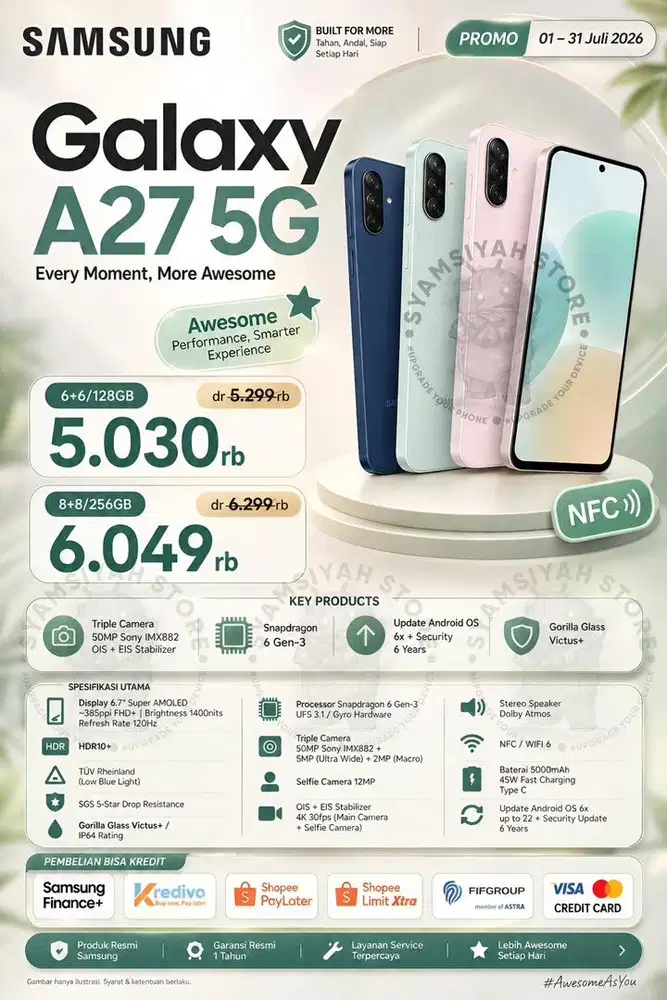 Ready Promo bs kredit Samsung A27 5G
