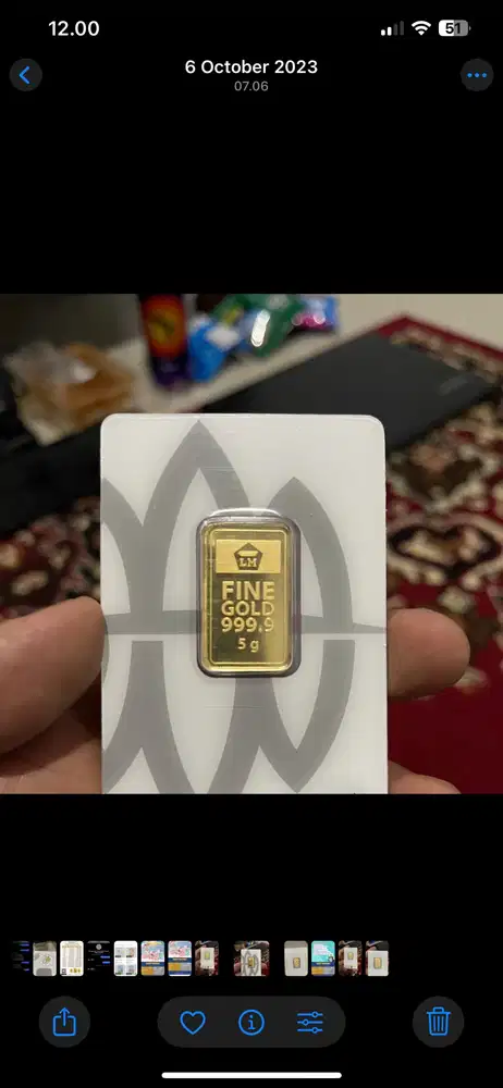 Emas antam logam mulia 5 gram