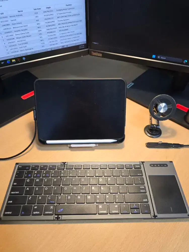 Keyboard Lipat Bluetooth Multi Device