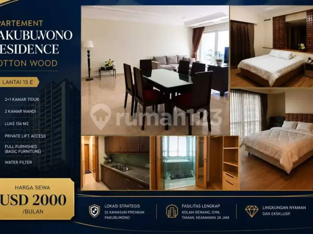 Disewakan Apartment Mewah Pakubuwono Residence