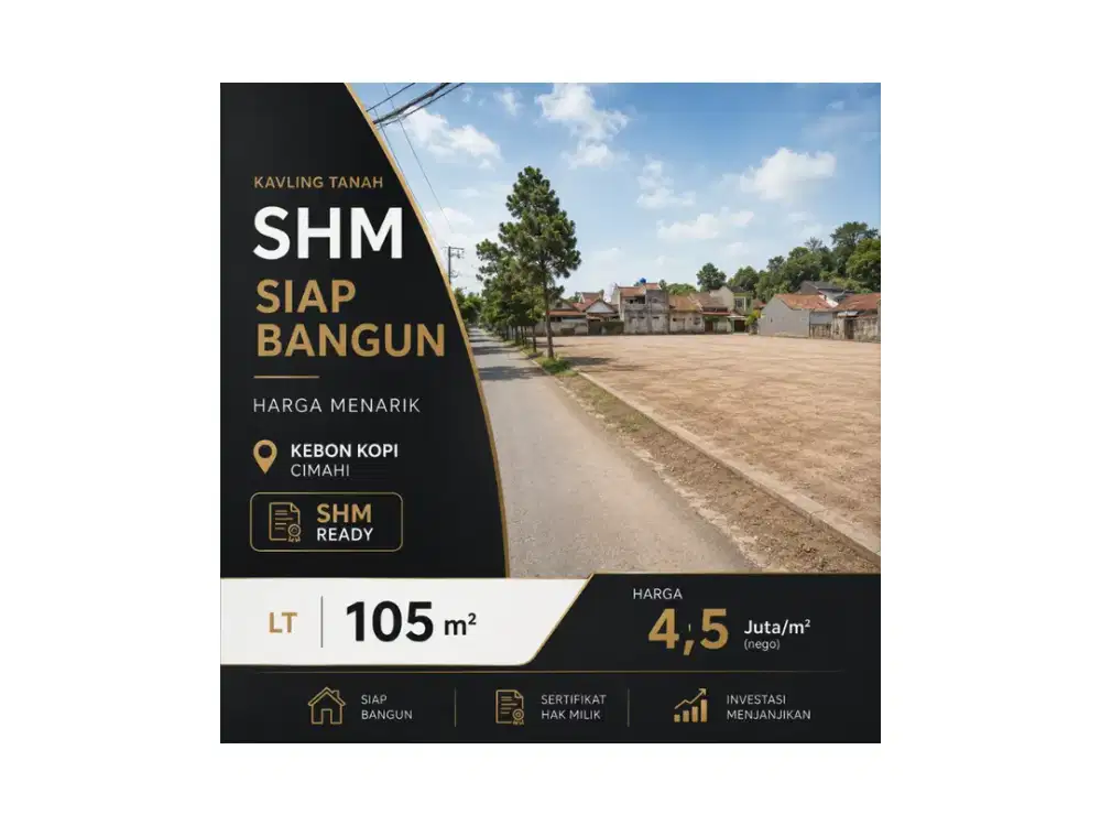 Tanah Kavling Kebon Kopi Cimahi Investasi Menjanjikan