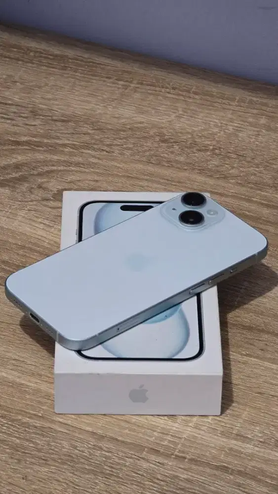 iPhone 15 256GB Baby Blue Condisi Mulus