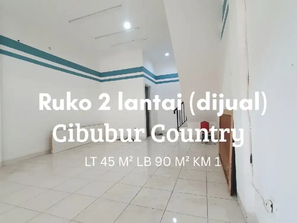 Di Jual Ruko 2 Lantai di Cibubur Country