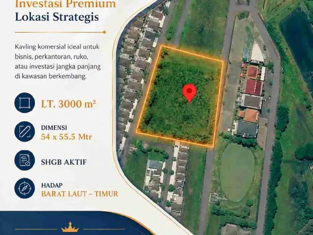 KAVLING JUMBO KOMERSIAL di Area Perumahan Elite Royal Residence Surabaya

LT 3.000 m²
Dimensi 54X55.5mtr
SHGB Aktif
Hadap Barat Laut-Timur

*Price Rp 15jt/m²*

Best Deal