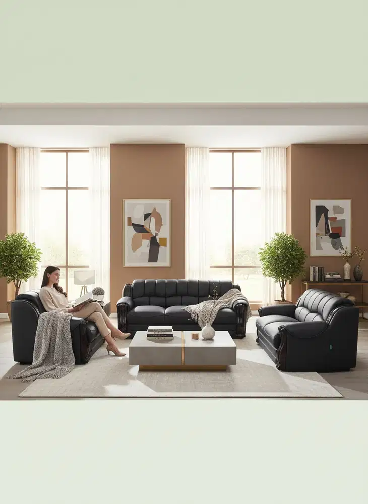 SOFA MORRES MEWAH DRAGON 321 Oscar Black