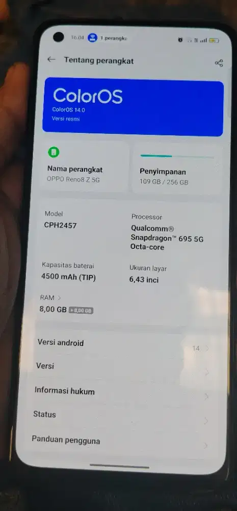 oppo reno 8z 5g