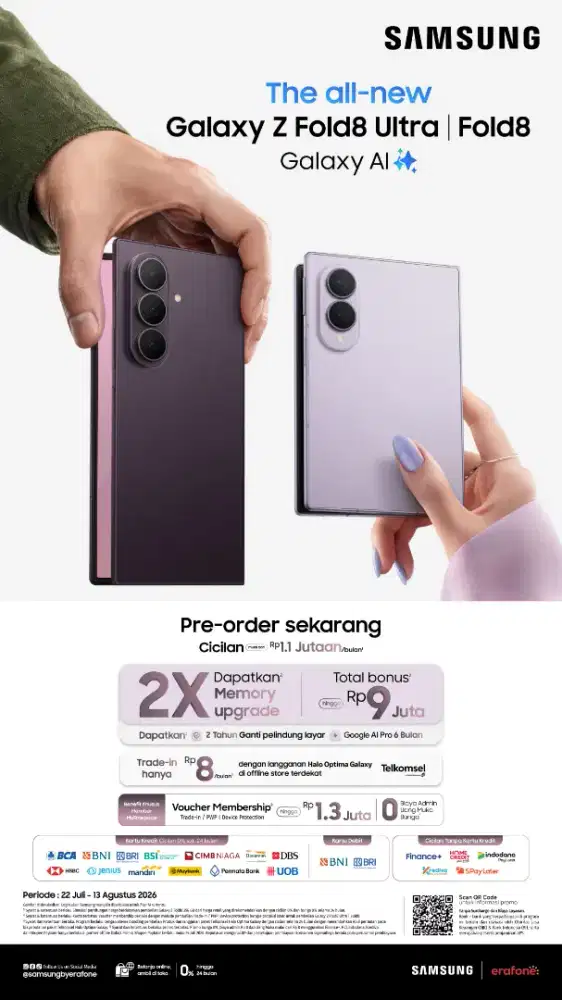 PRE ORDER NEW SAMSUNG GALAXY FOLDABLE 8