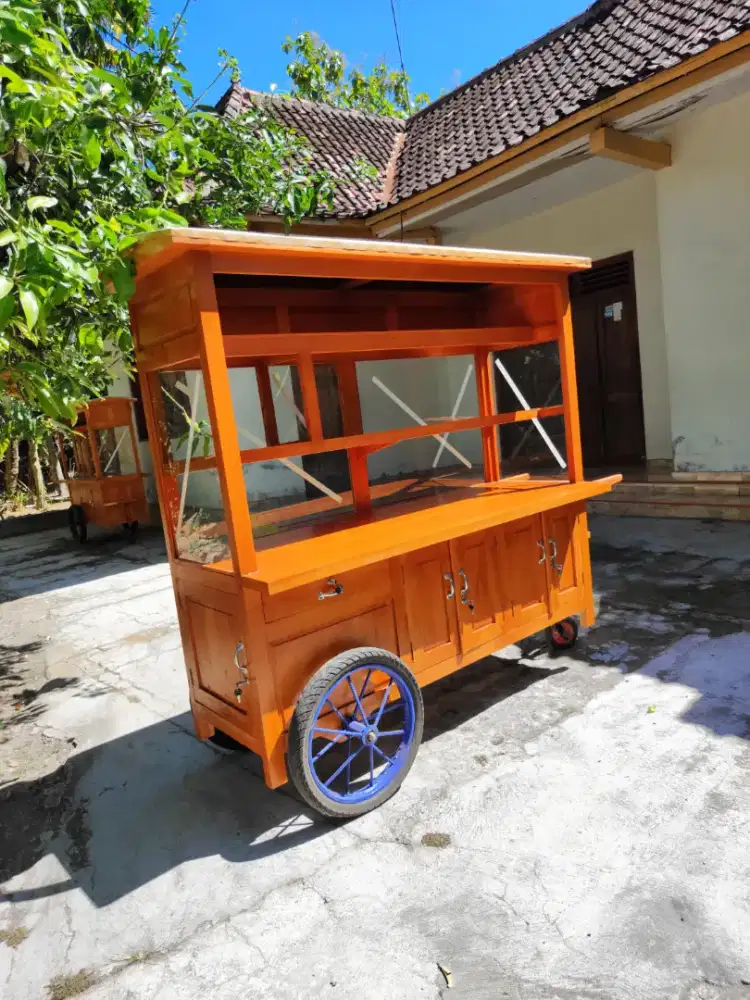 Sedia Gerobak Angkringan, Bakso Mie Ayam, Bubur, Sate, Soto, Pecel dll