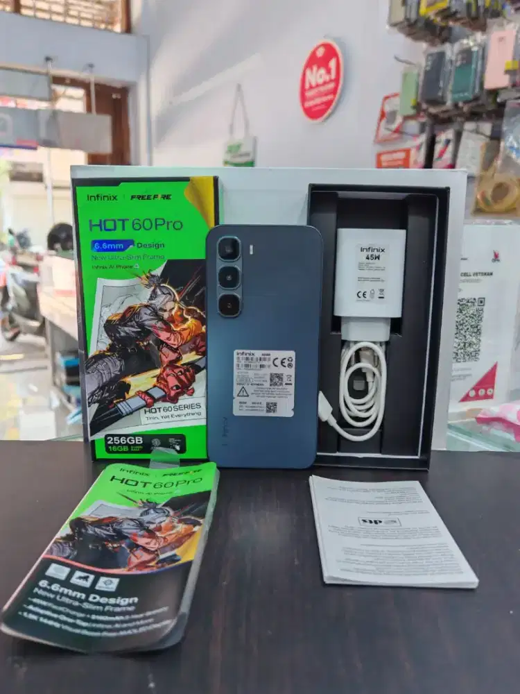 Infinix hot 60 pro ram 8+8/256gb  lengkap