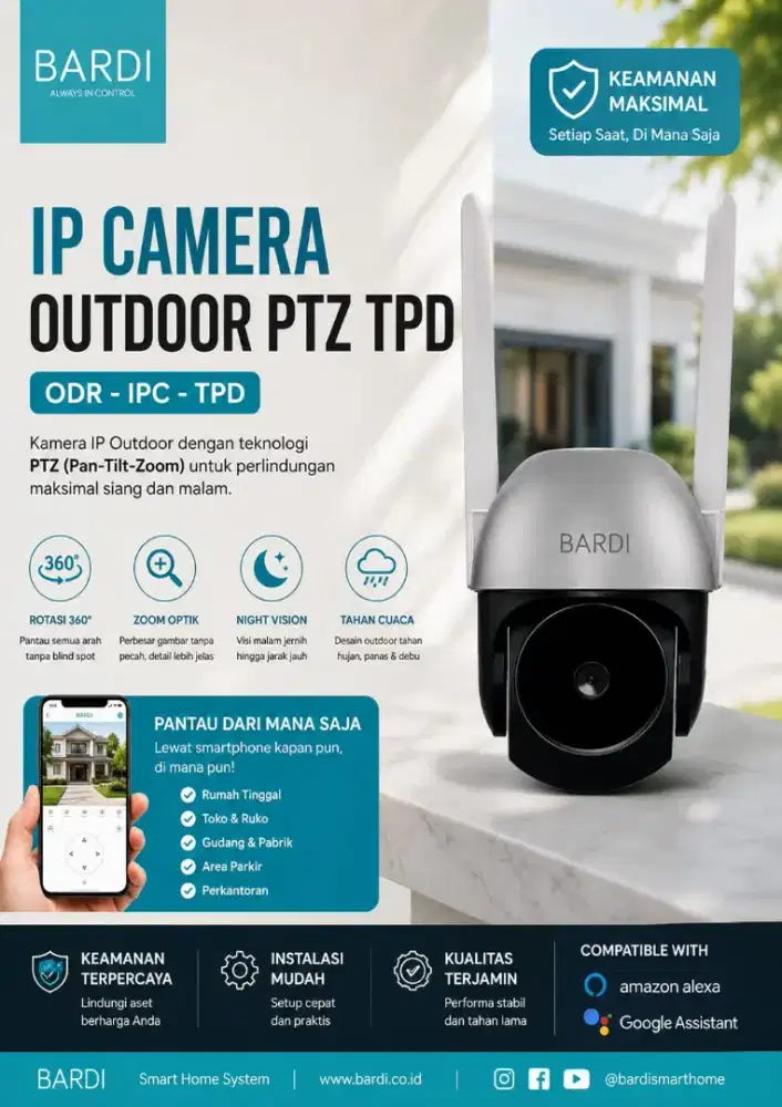 CCTV IP CAMERA PTZ BARDI 360⁰