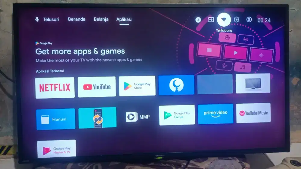 Tv android Sharp 42 inch