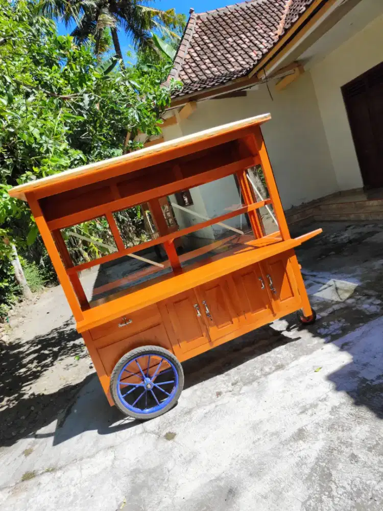 Sedia Gerobak Angkringan, Bakso Mie Ayam, Bubur, Sate, Soto, Pecel dll