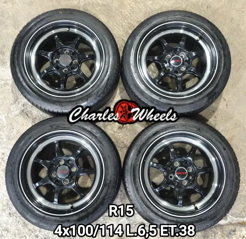Jual velg rg r15 4x100 4x114,3 avanza jazz yaris dll