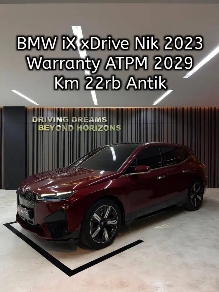 BMW iX EV xDrive40 AT 2024 Km22rb B189GPA Merah Nik 2023
