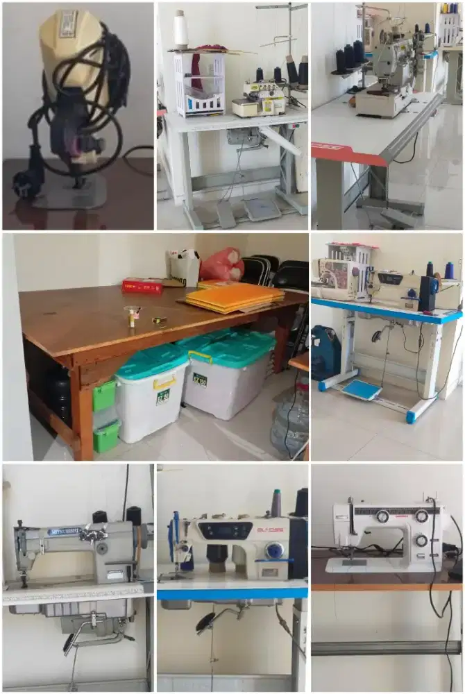 All set usaha Mesin Jahit Second cuma beberapa kali pakai