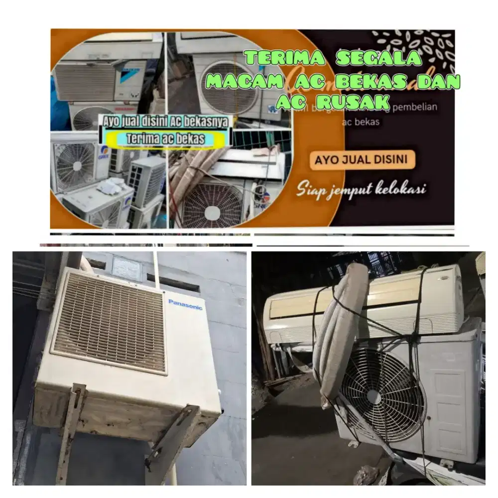 Terima ac bekas rusak