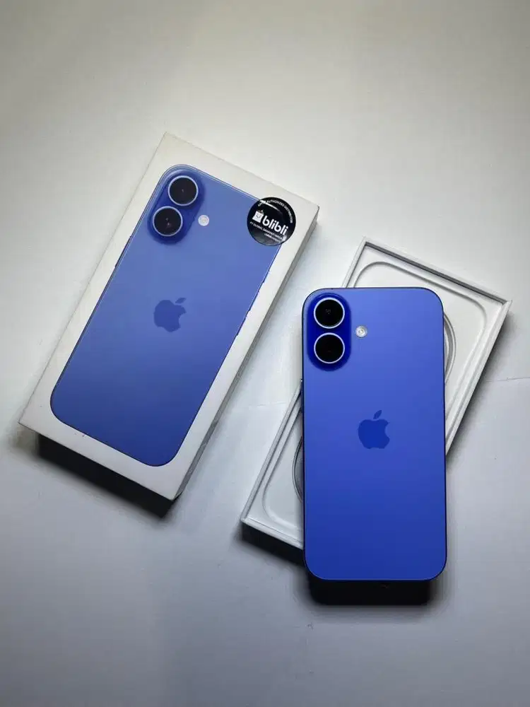 iPhone 16 128GB Ultramarine Resmi Blibli - Garansi Aktif, BH 91%