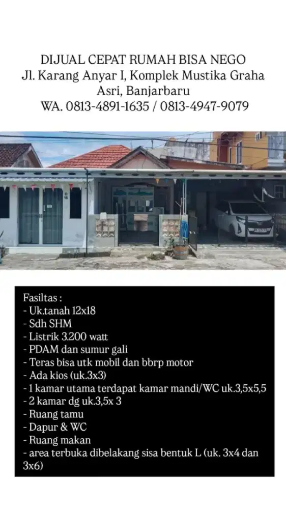 DIJUAL CEPAT BISA NEGO