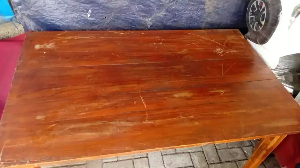 jual meja dan kursi kayu jati