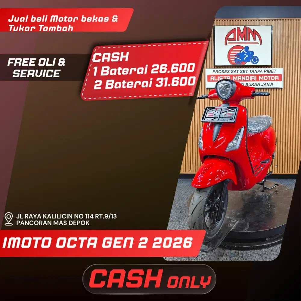 IMOTO OCTA GEN 2 2026 CASH / KREDIT ALISTA
