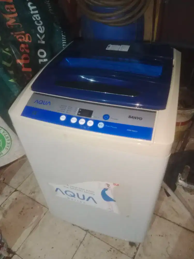 MESIN CUCI 1 TABUNG OTOMATIS DIGITAL AQUA 8KG