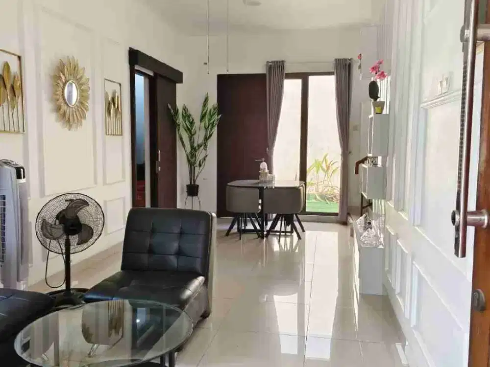 jual full furnished siap huni rumah 2 lantai dekat sekolah di cluster arana harapan indah 2 bekasi
