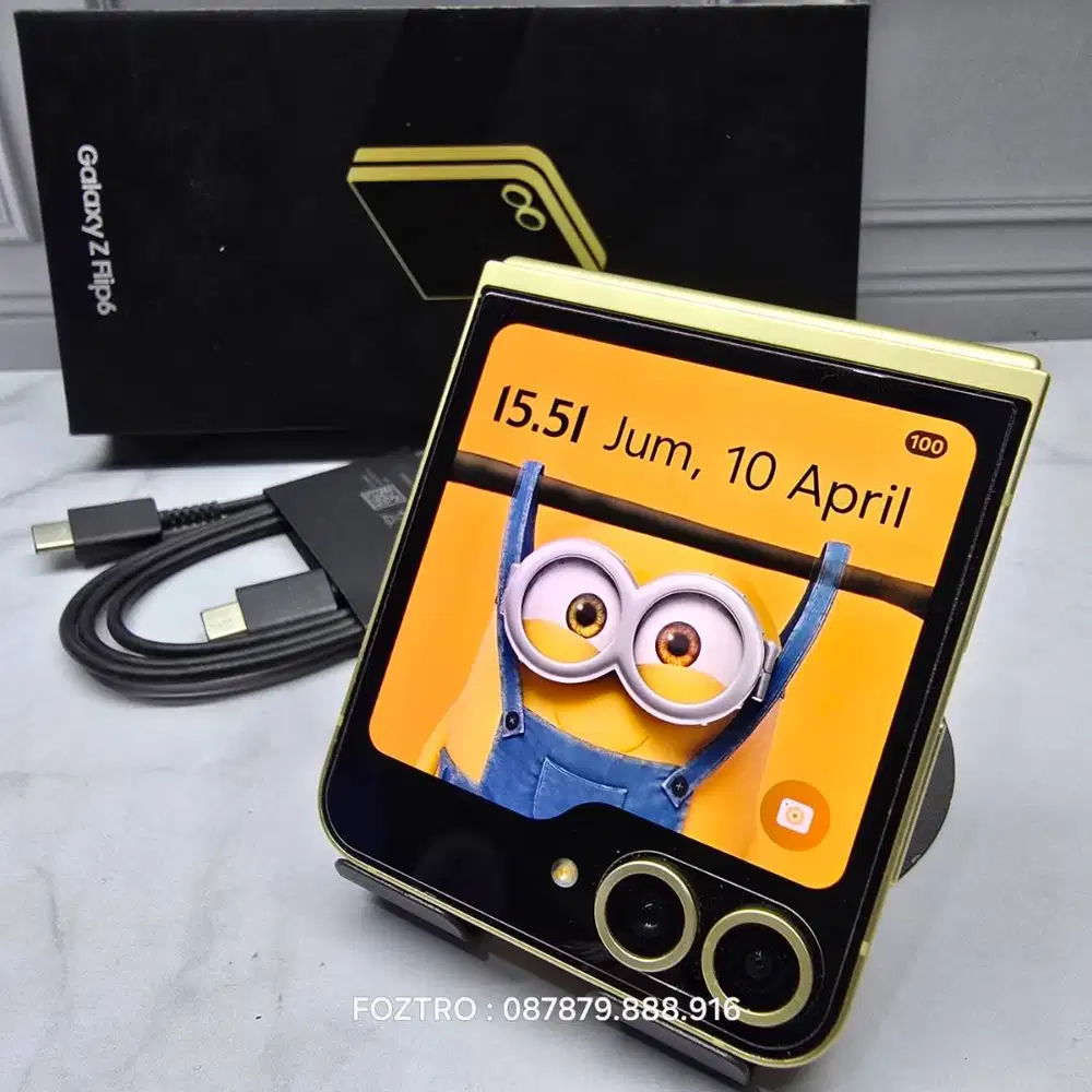 Samsung Galaxy Z Flip 6 12/256GB Yellow SEIN RESMI Fullset No Minus