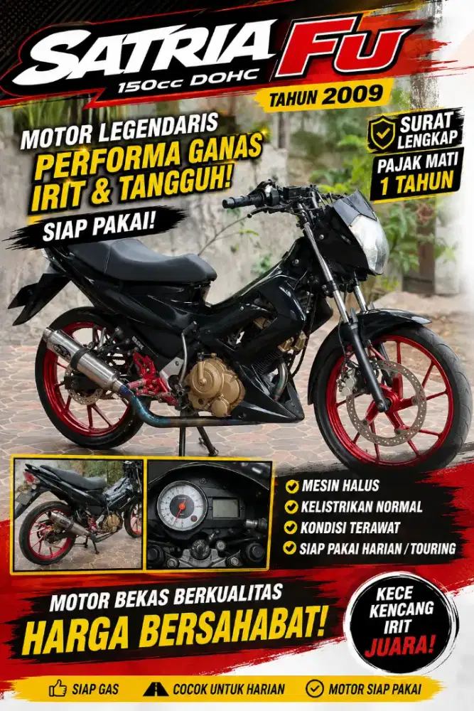 SATRIA FU 2009 SURAT LENGKAP