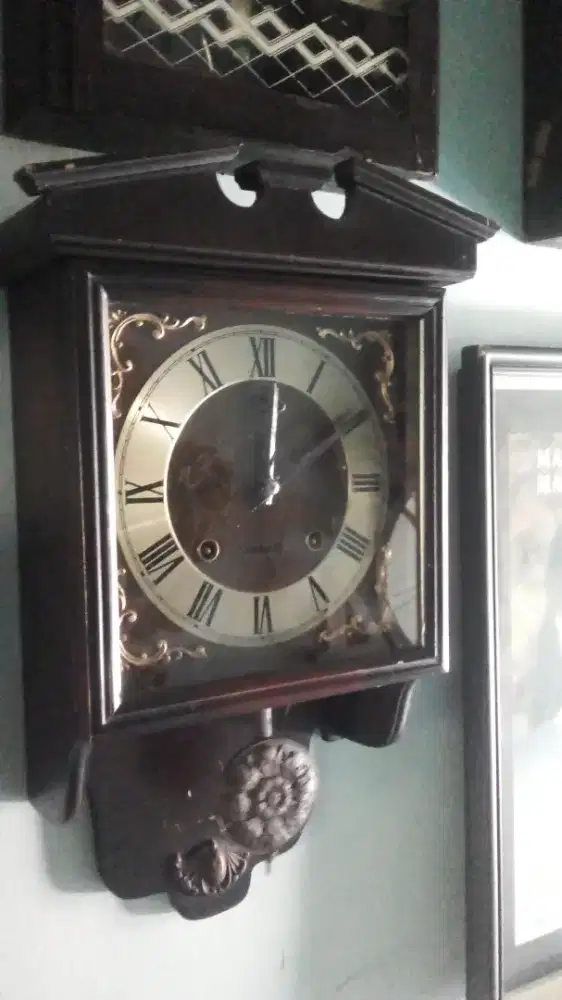 jam genteng / kodok, jadul antik Meiji lobang 2