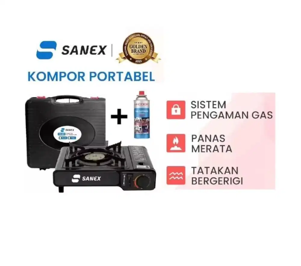 OMICKO KOMPOR GAS PORTABLE + GAS HI COOK