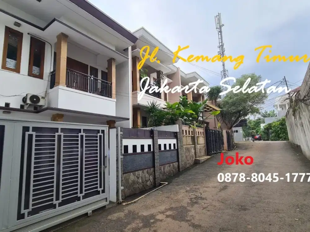 Rumah Cantik 2 Lt BEBAS BANJIR Jl. Kemang Timur, Kemang, Jakarta Seltn