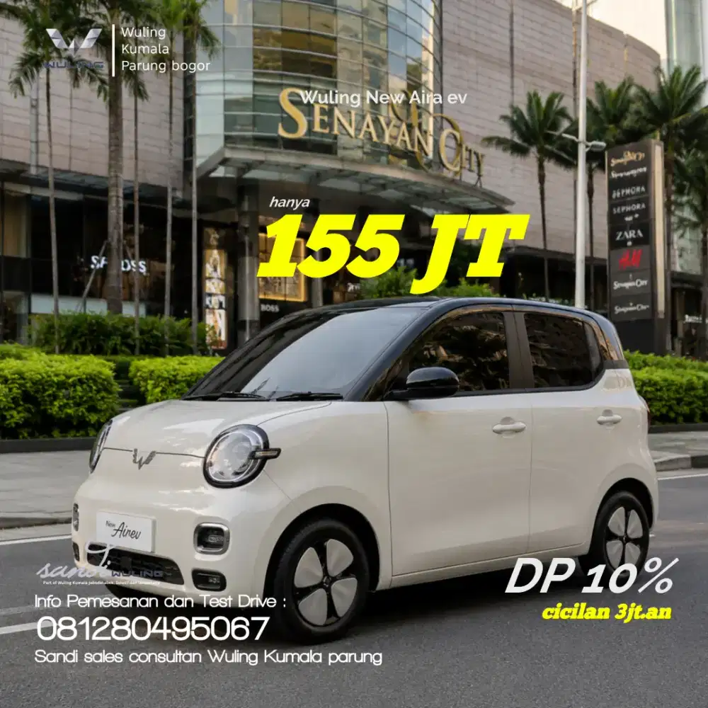 Wuling Aira ev Dp 5% unit ready stok