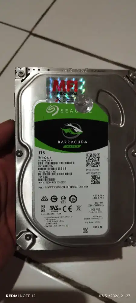 HDD Sata Seagate 1 TB