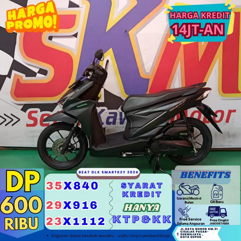 Dp 600rb kredit beat deluxe smartkey 2024