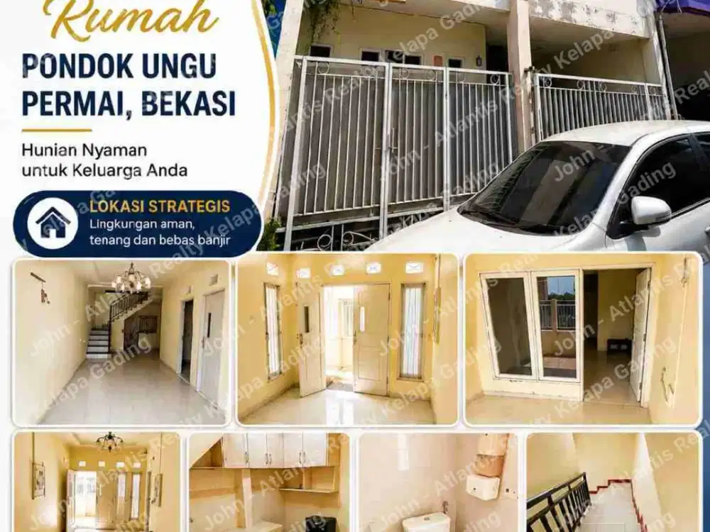 Dijual Rumah Pondok Ungu Permai, Bekasi