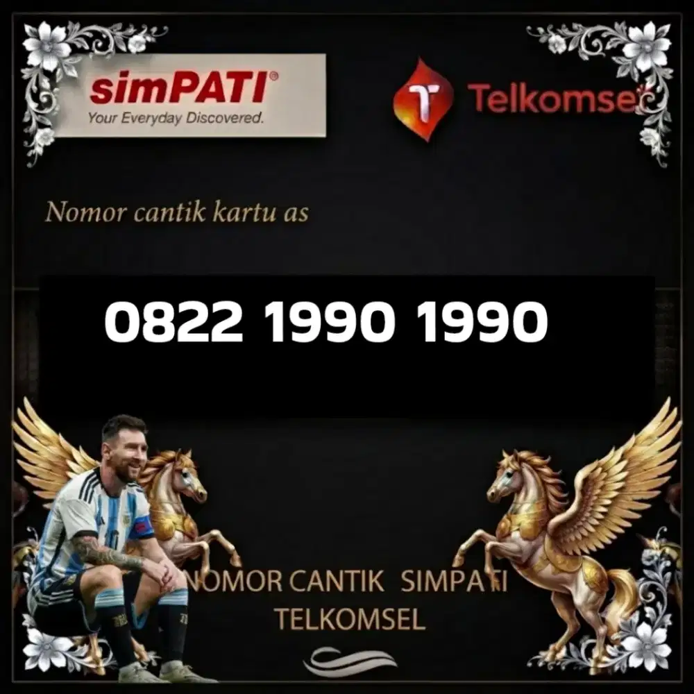 Nomor cantik simpati Telkomsel seri double Tahun