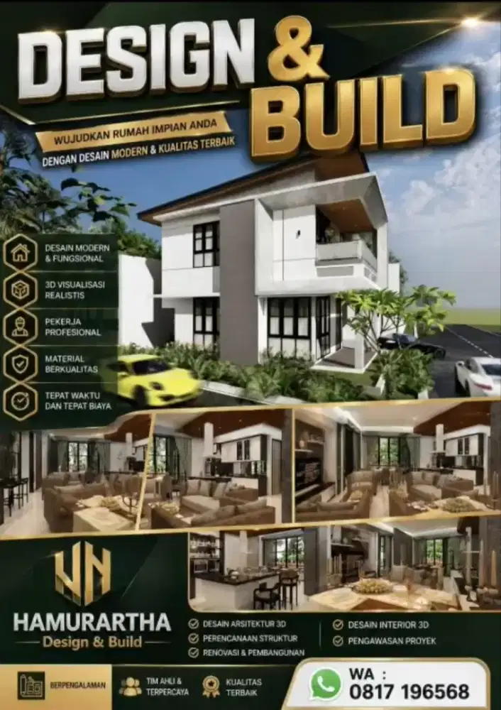 Jasa Bangun & Renovasi Rumah - Desain 3D (Tepat Waktu & Biaya)