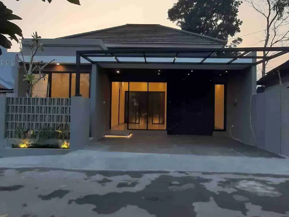 Rumah desain kontemporer. dekat kampus UII Sleman Yogyakarta