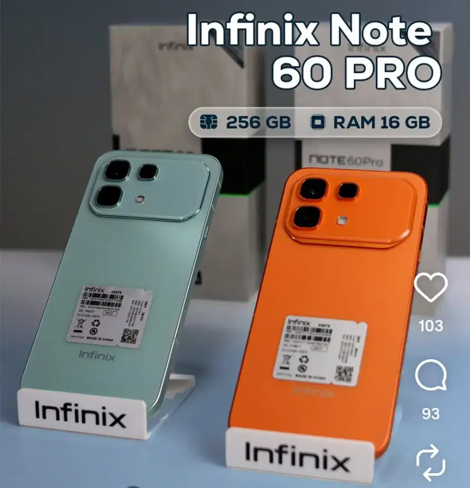 INFINIX NOTE 60 PRO 16/256GB 'ATLANTIS DAHSYAT'