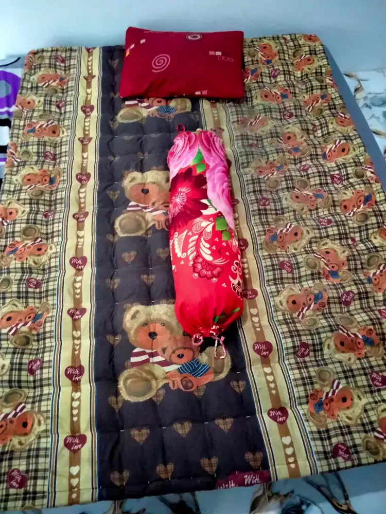 KASUR KAPUK+GULING+BANTAL