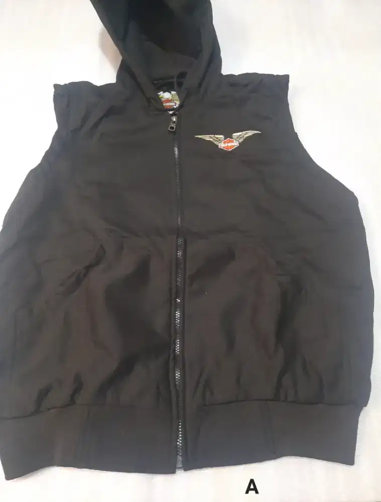 Rompi hoodie harley davidson original full bordir kode A