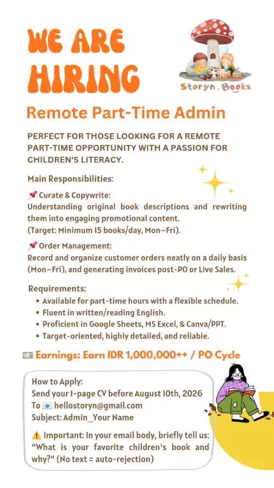 Remote Part Time Admin