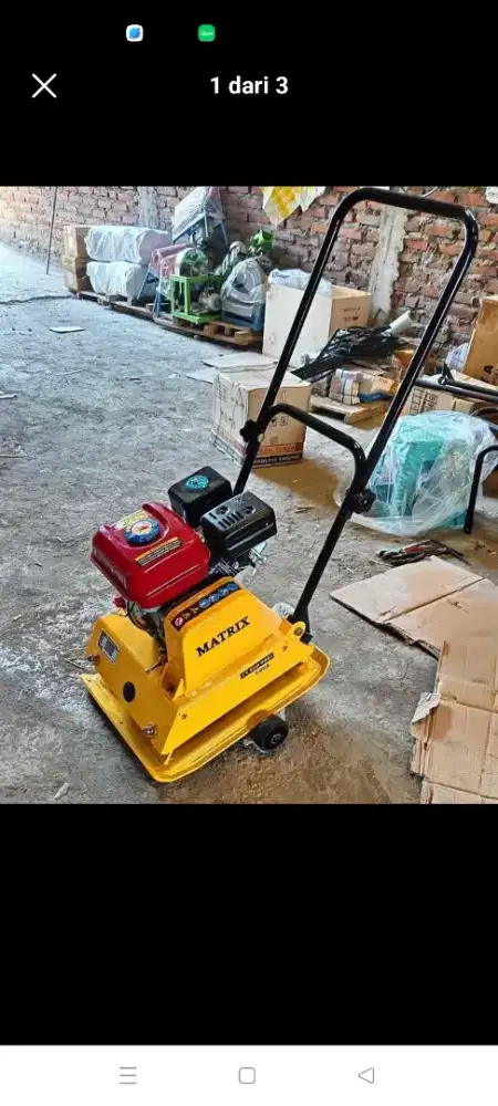Mesin stamper paving