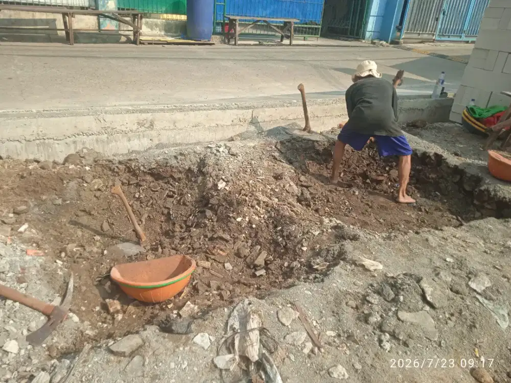 Tukang gali septic tank, sumur resapan