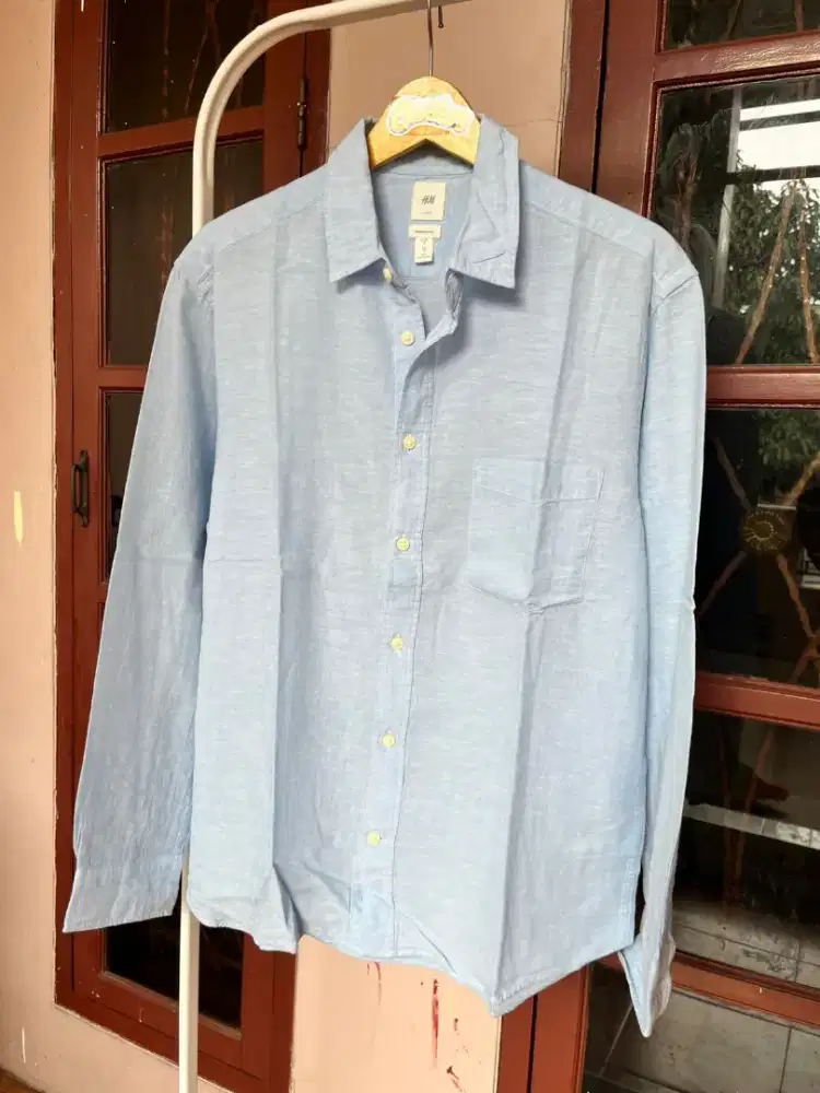 Kemeja linen H&M L original