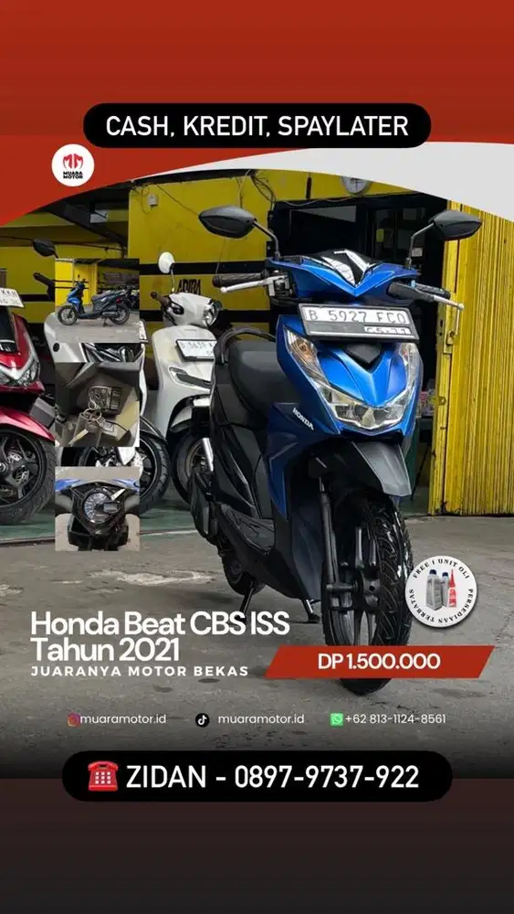 HONDA BEAT CBS ISS 2021 SIAP PAKAI !!!