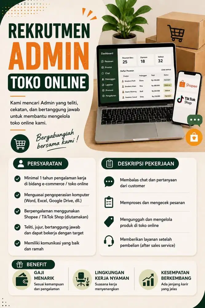Admin online shop