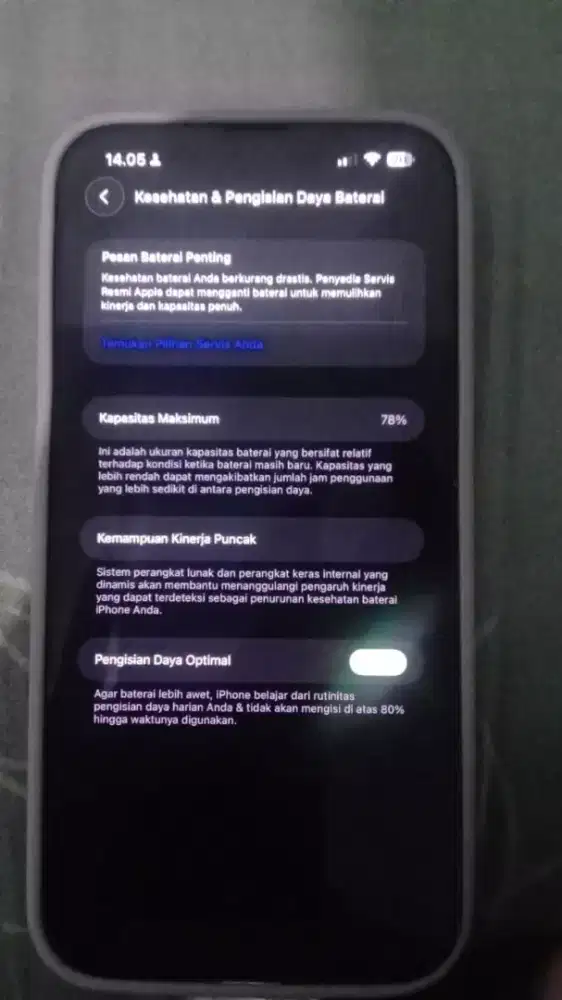 JUAL IPHONE 13 PROMAX IBOX KARDUS OEM BH 78 PENYIMPANAN 256